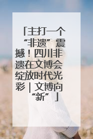主打一个“非遗”震撼！四川非遗在文博会绽放时代光彩｜文博向“新”